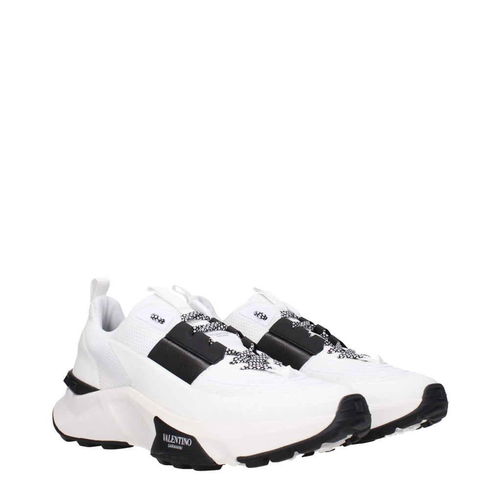 Valentino Garavani Blue Fabric Athletic Sneakers