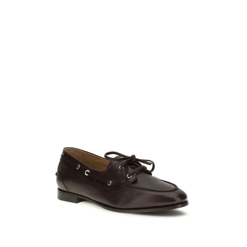 Bally Loafers aus braunem Kalbsleder (Bos Taurus) zum Hineinschlüpfen