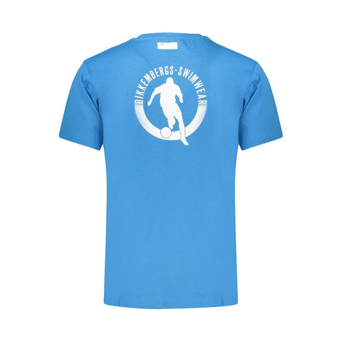 Bikkembergs blaues Baumwoll-T-Shirt