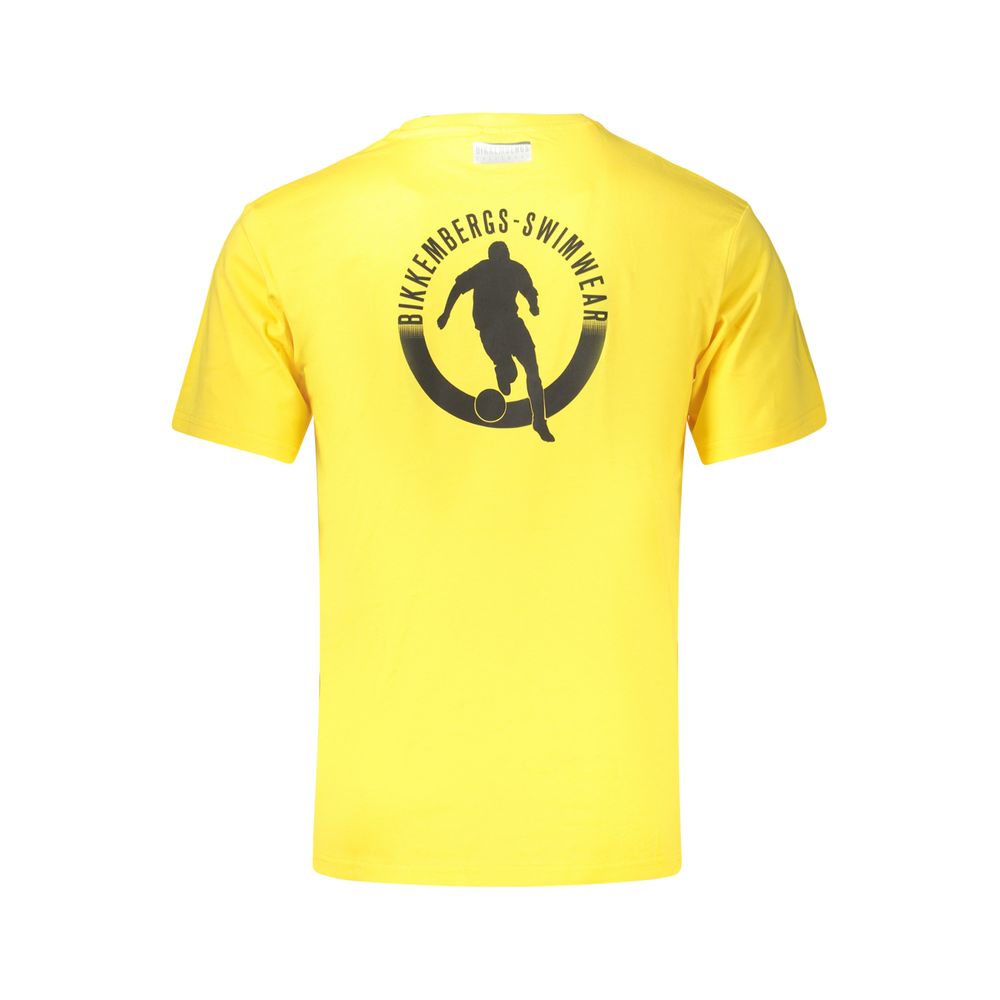 Bikkembergs Yellow Cotton T-Shirt