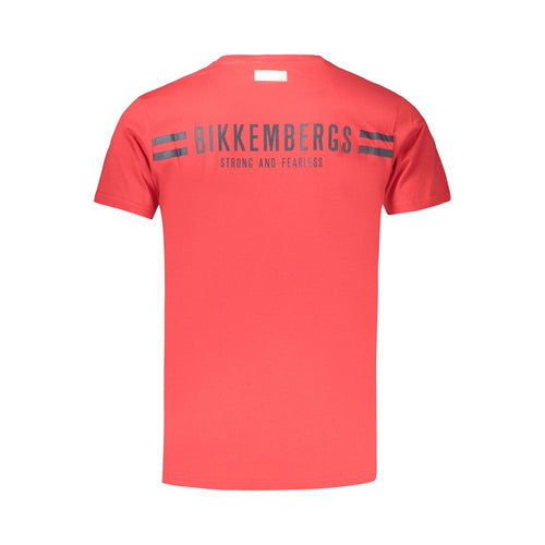 Bikkembergs rotes Baumwoll-T-Shirt