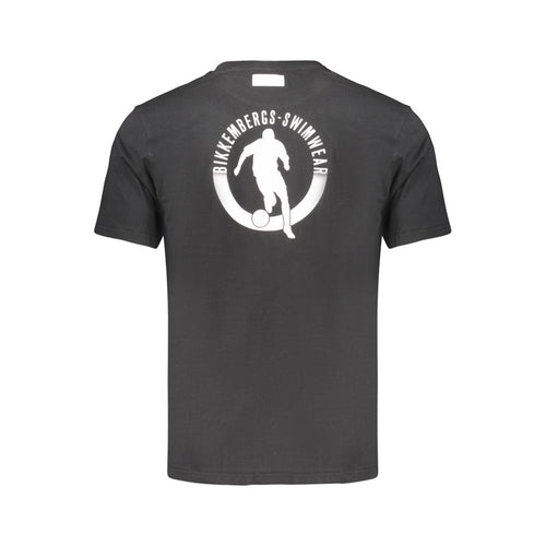 Bikkembergs Schwarzes Baumwoll-T-Shirt