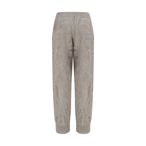 Brunello Cucinelli Beige Leinen Freizeithose