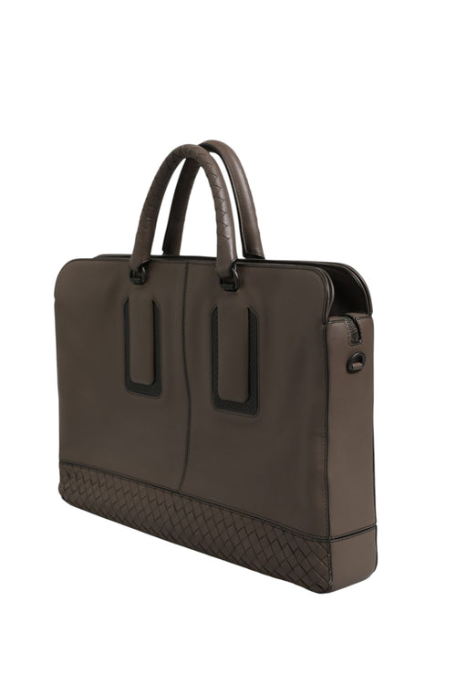 Bottega Veneta Getaway Aktentasche aus Intrecciato-Leder