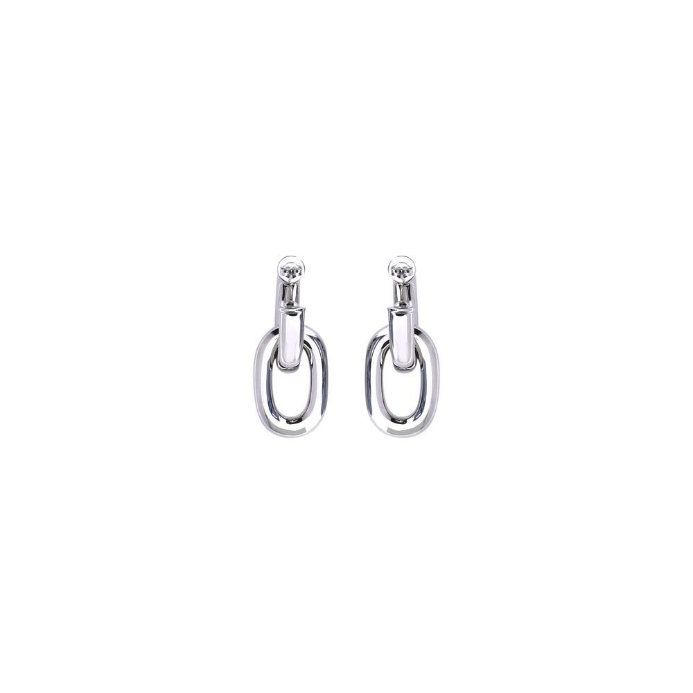 Rabanne Silver Resin Earrings
