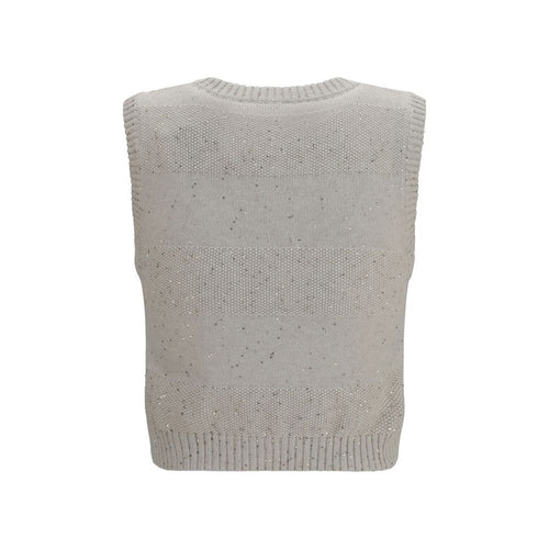 Brunello Cucinelli Beiges Baumwoll-Sweatshirt