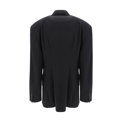 Balenciaga Schwarzer Blazer aus Schafschurwolle