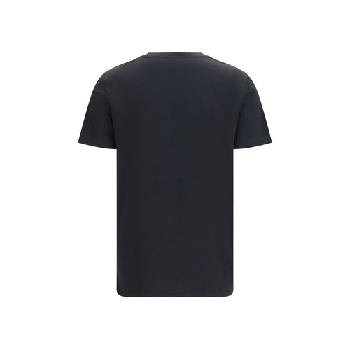 Balmain schwarzes Baumwoll-T-Shirt