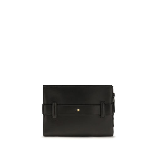 Balmain Schwarze Lamm-Ovis-Aries-Aries-Schultertasche