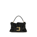 Balmain Black Calf Leather Bos Taurus Shoulder Bag