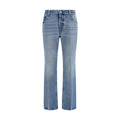 Miu Miu Blue Polyester Relaxed Fit Jeans