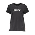Levi's Black Cotton Women T-Shirt