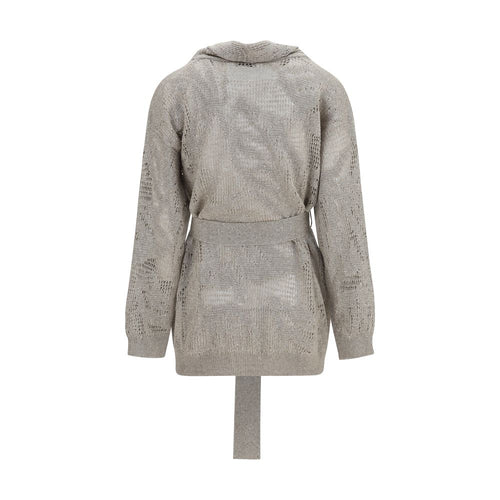 Brunello Cucinelli Beiger Leinen-Cardigan