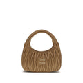 Miu Miu Beige Lamb Ovis Aries Aries Shoulder Bag