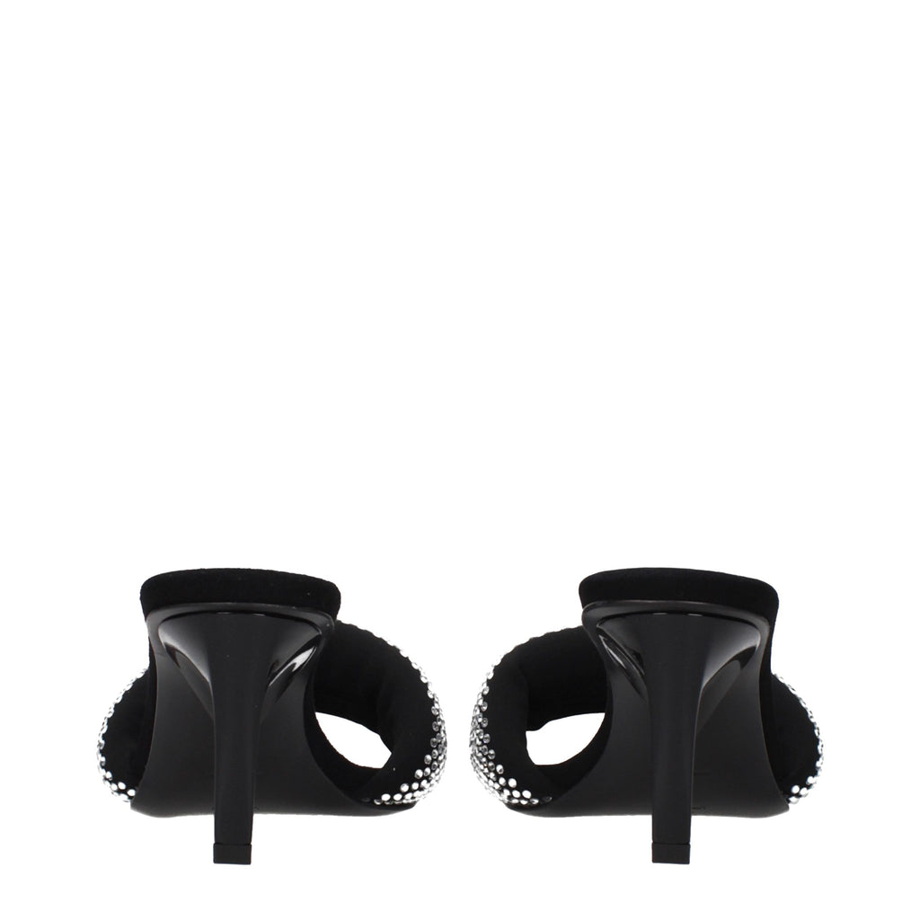 Prada Black Fabric Stiletto Heel Sandals