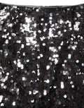 Dolce & Gabbana Brown Sequinned Embellished Pencil Cut Skirt