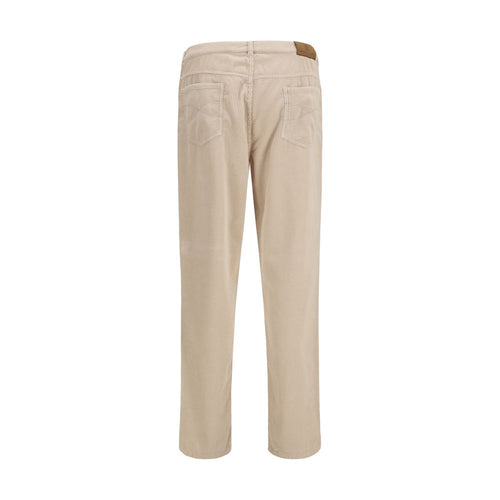 Brunello Cucinelli Beige Casual Hose aus Baumwolle