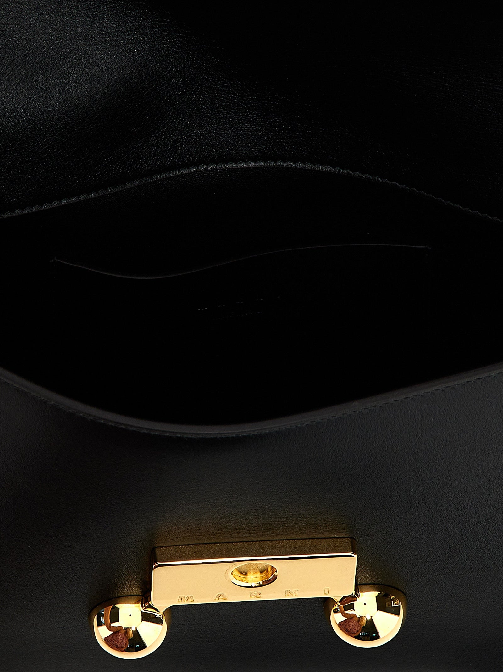 Marni Black Calfskin Shoulder Bag