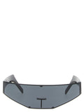 Rick Owens Black Stainless Steel Sunglasses