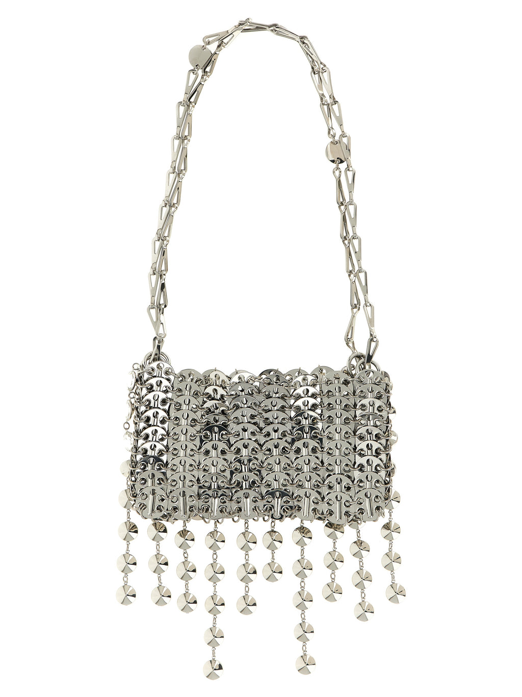Paco Rabanne Silver Brass Shoulder Bag