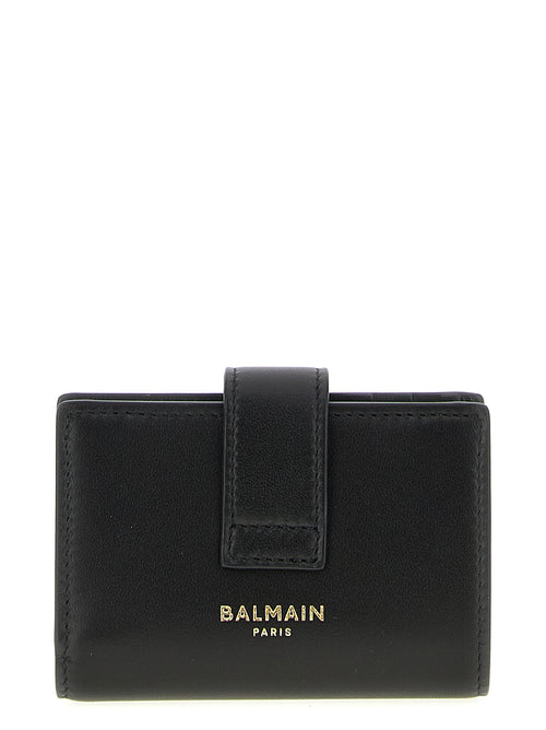 Balmain schwarzes Lammleder-Kartenetui