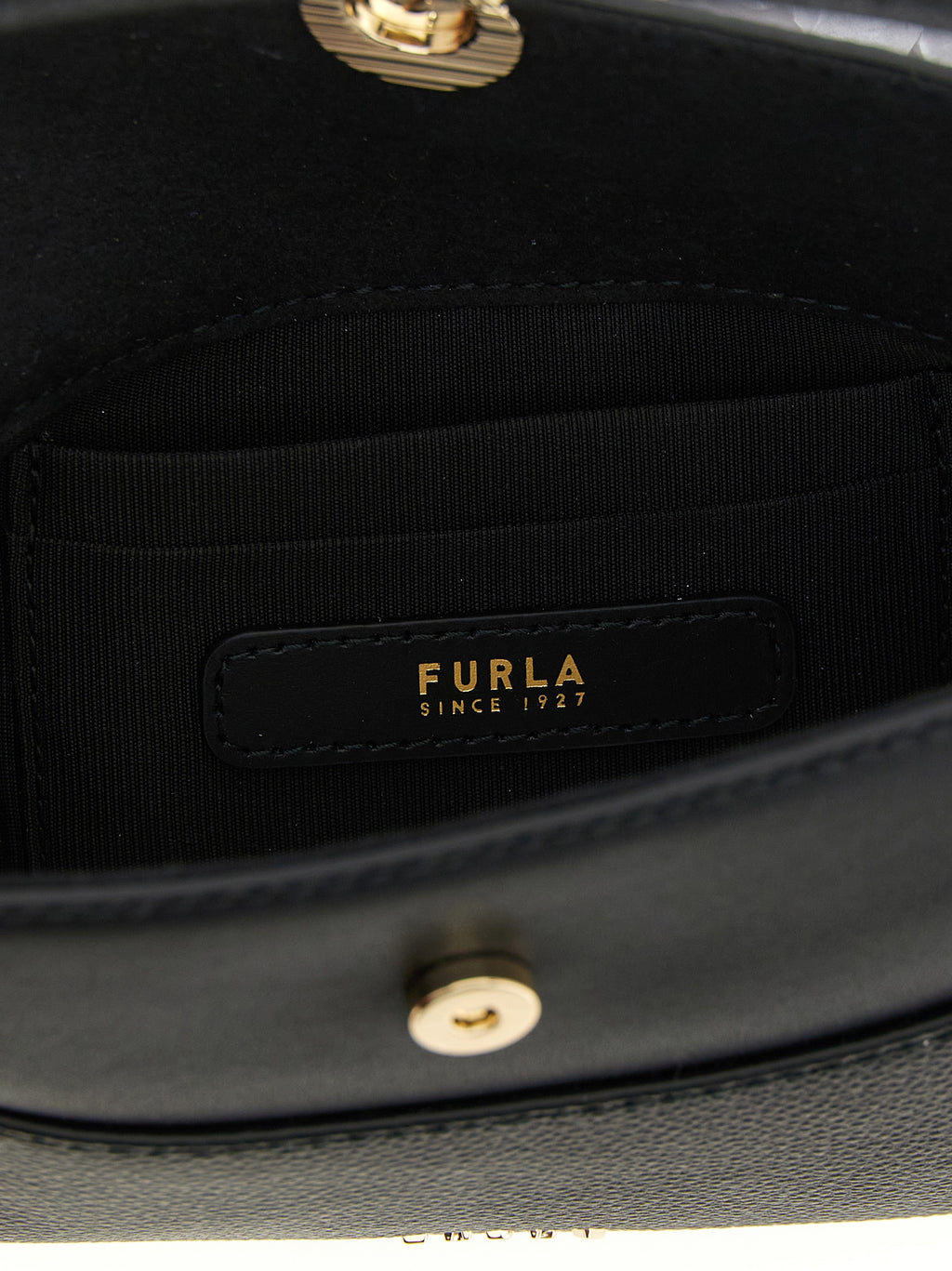 Furla Black Calfskin Handbag