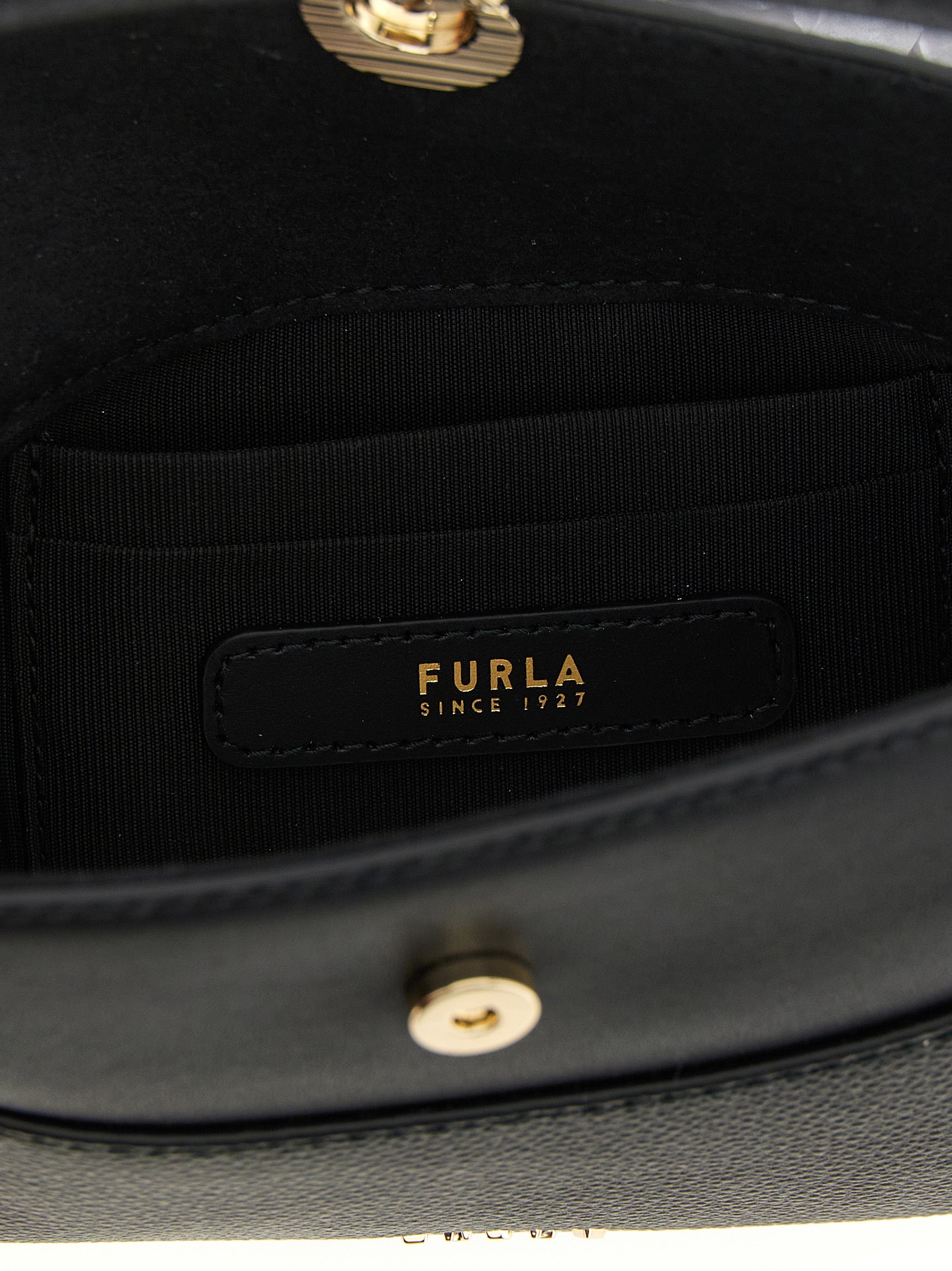 Furla Black Calfskin Handbag