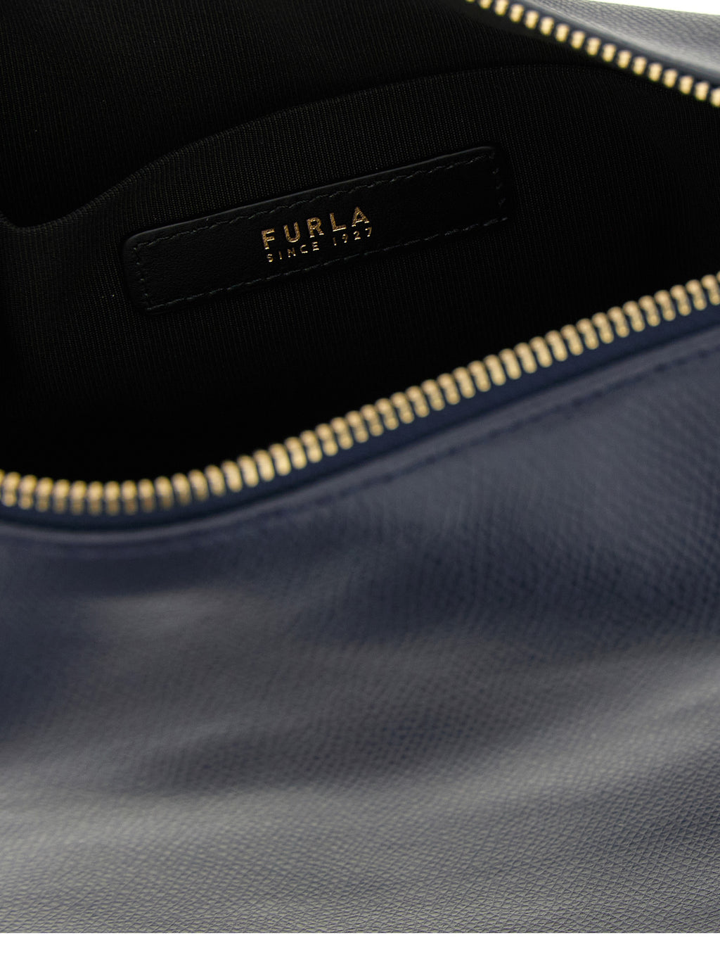 Furla Blue Calfskin Shoulder Bag
