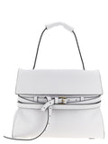 Moschino White Napa Leather / Calf Bos Taurus Shoulder Bag