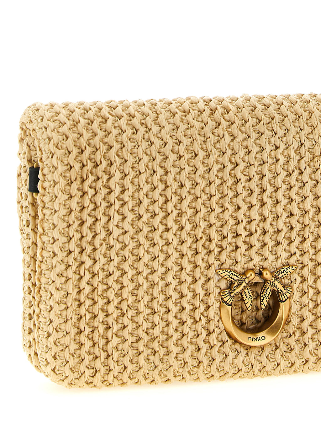PINKO Beige Polypropylene Clutch Bag
