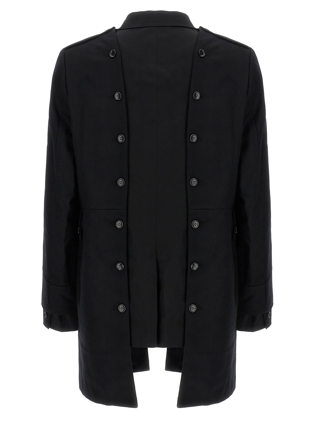 Comme Des Garçons Black Wool Coat
