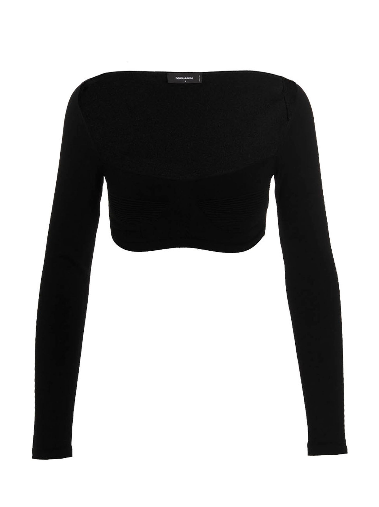 Dsquared² Black Viscose Cardigan