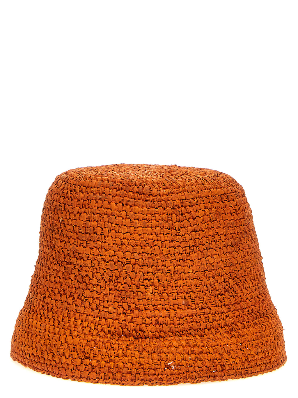 Jacquemus Orange Raffia Bucket Hat