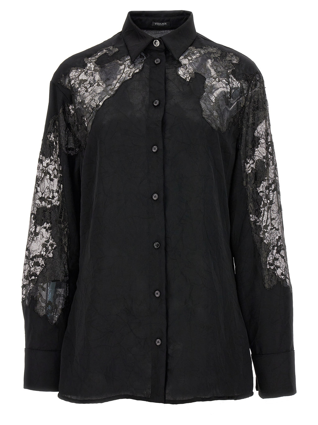 Versace Black Polyester Blouse