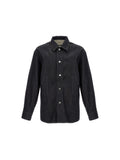 Jil Sander Blue Cotton Blouse