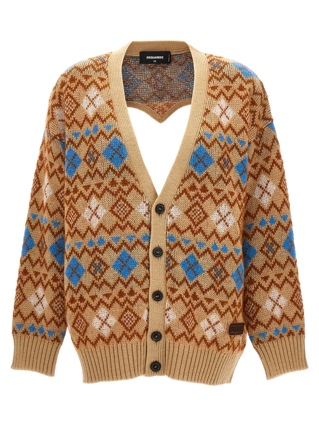 Dsquared² Multicolor Wool Cardigan
