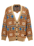 Dsquared² Multicolor Wool Cardigan