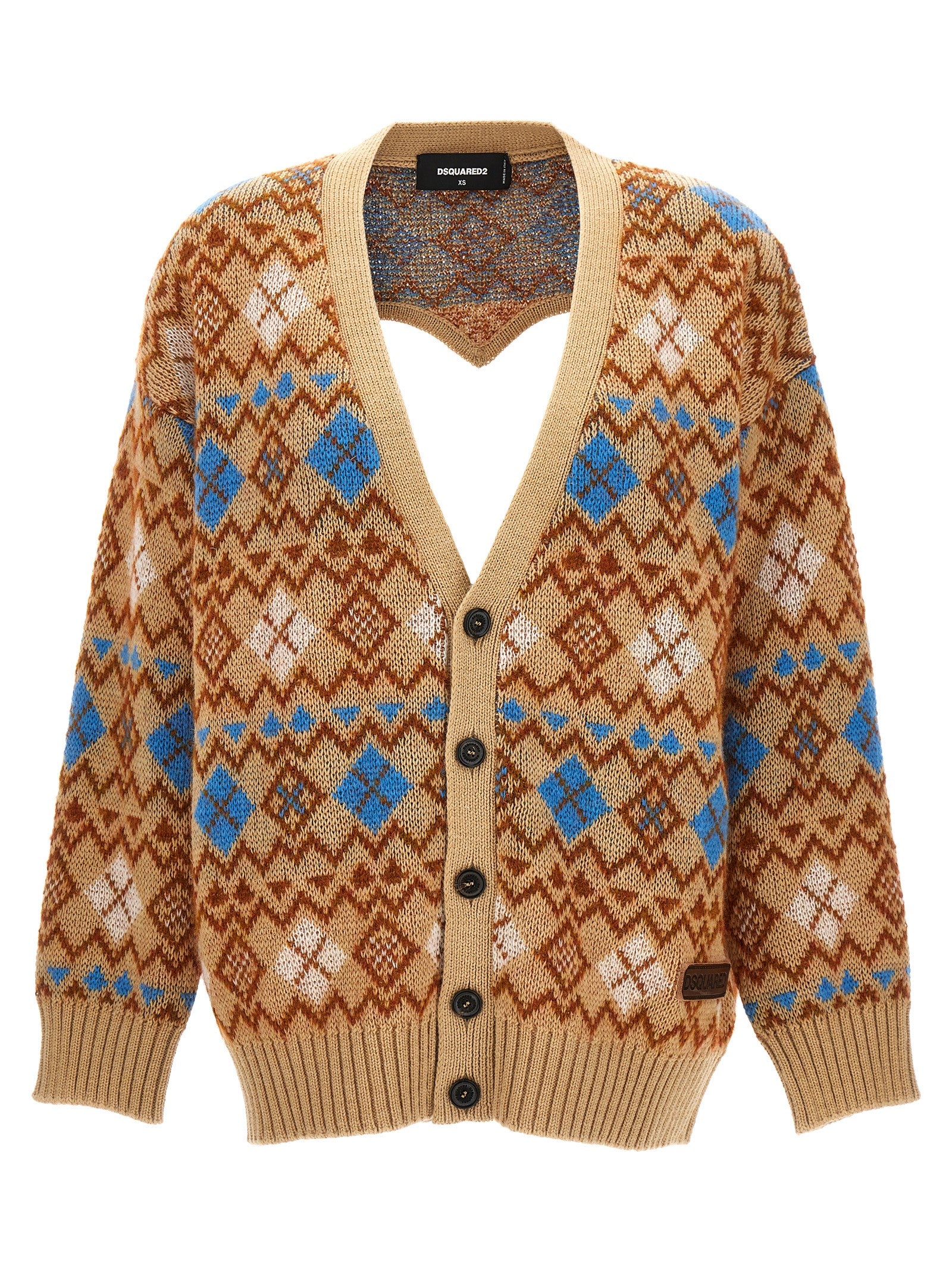 Dsquared² Multicolor Wool Cardigan