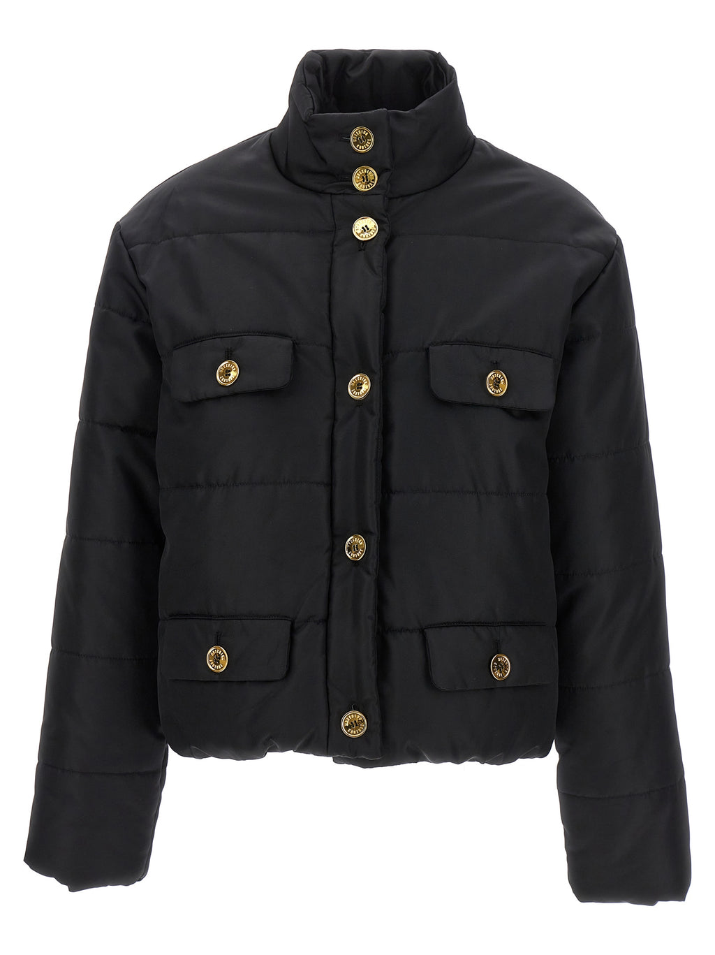 Moschino Black Polyamide Full-Length Jacket