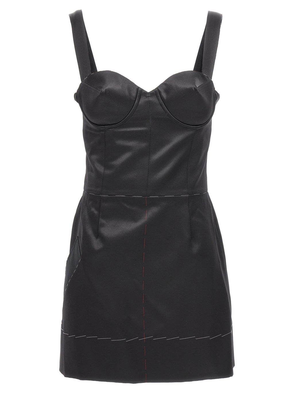 Maison Margiela Black Acetate Short Dress