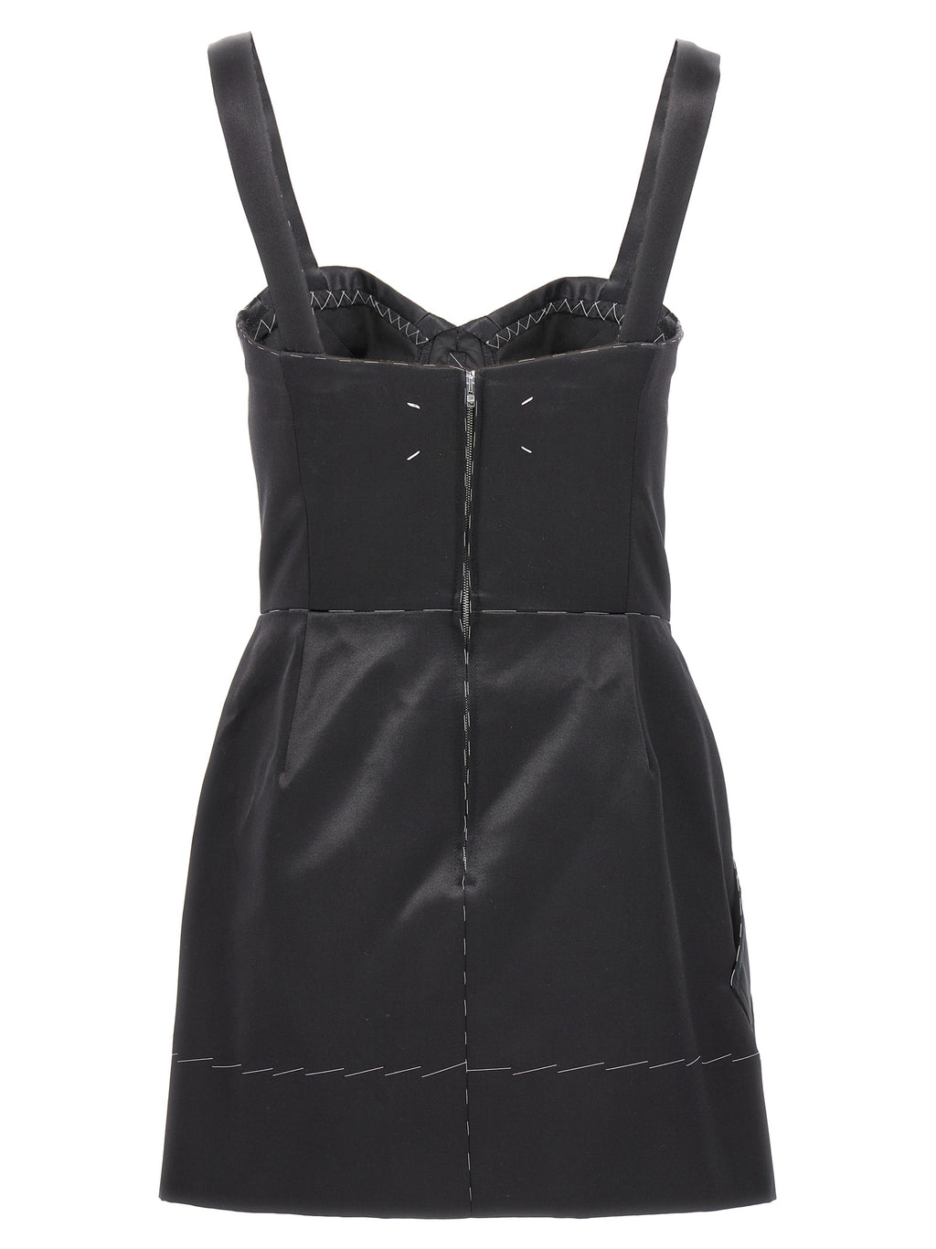 Maison Margiela Black Acetate Short Dress