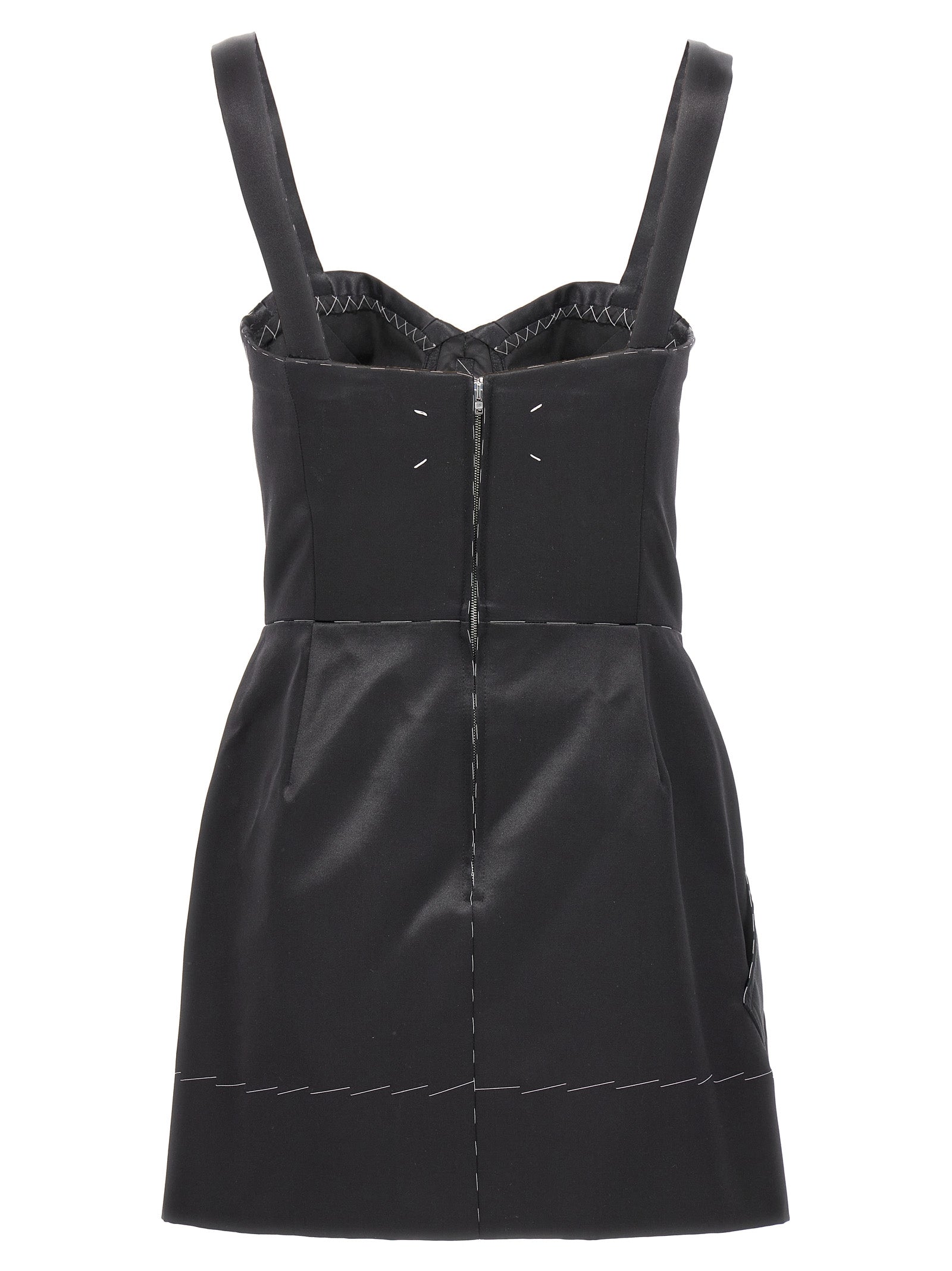 Maison Margiela Black Acetate Short Dress