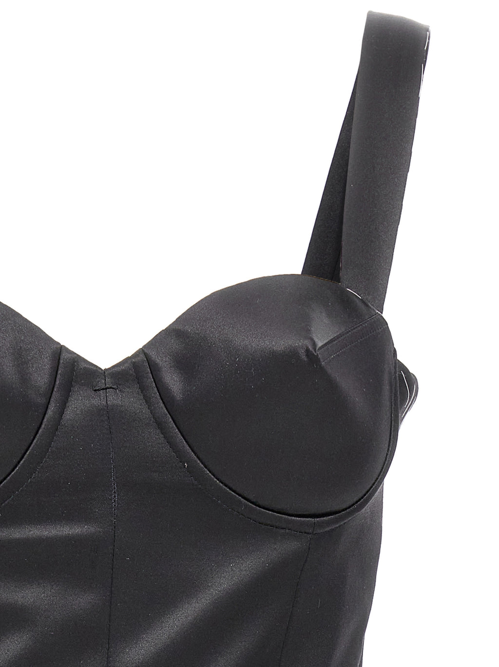 Maison Margiela Black Acetate Short Dress