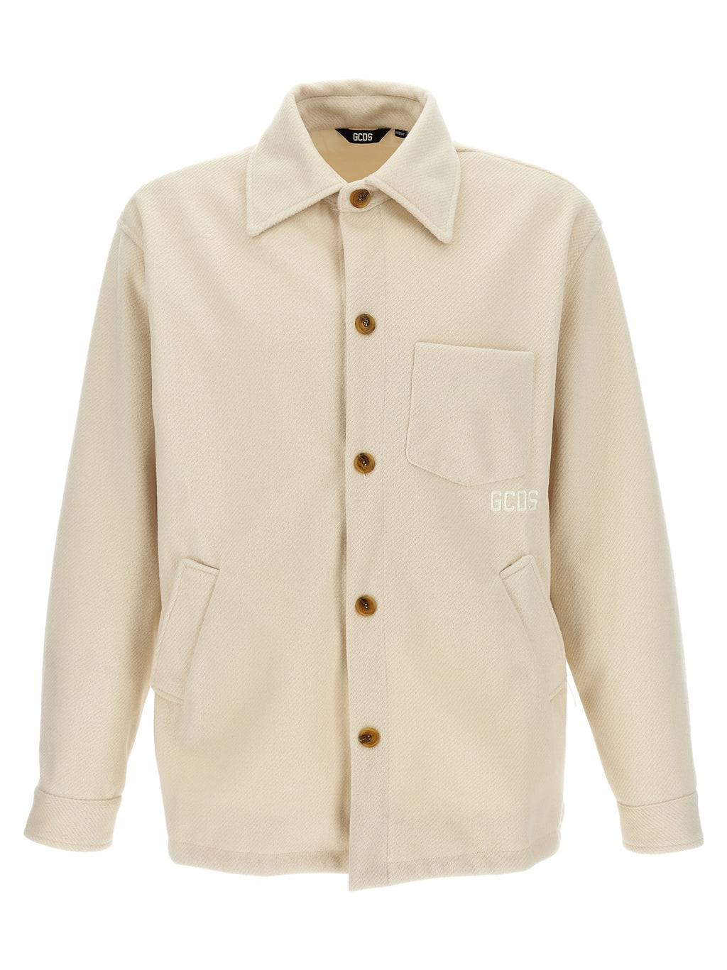 GCDS White Polyester Jacket