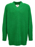Jil Sander Bicolor Cotton Cardigan