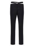 The Attico Black Virgin Wool Dress Pants