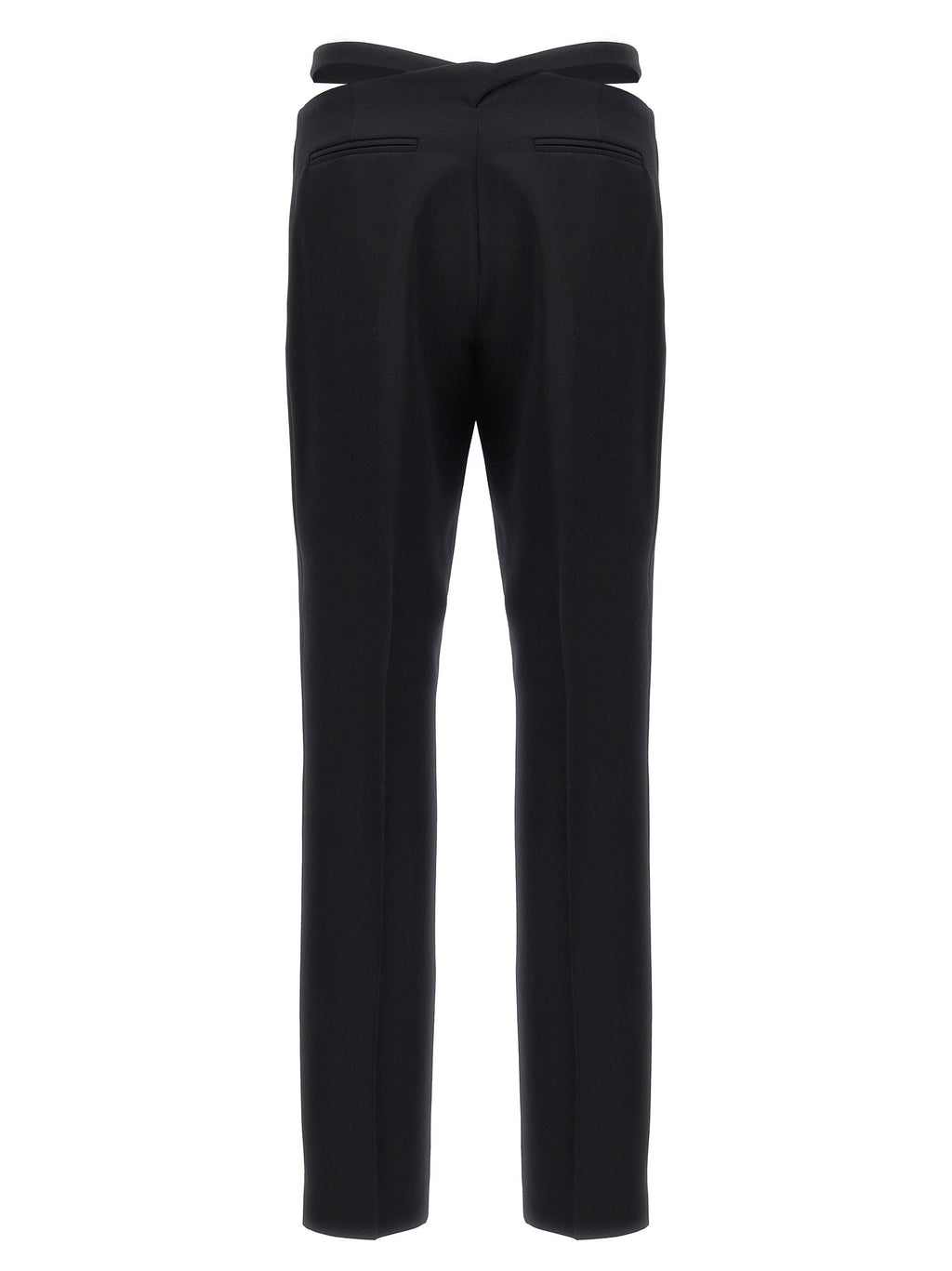 The Attico Black Virgin Wool Dress Pants
