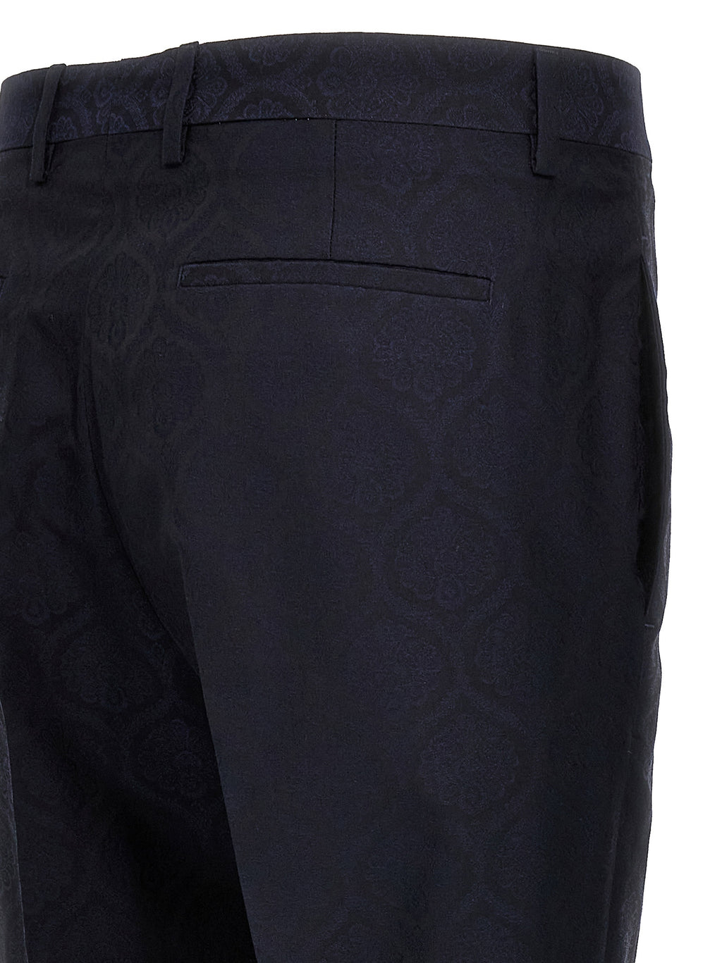 Etro Blue Cotton Dress Pants