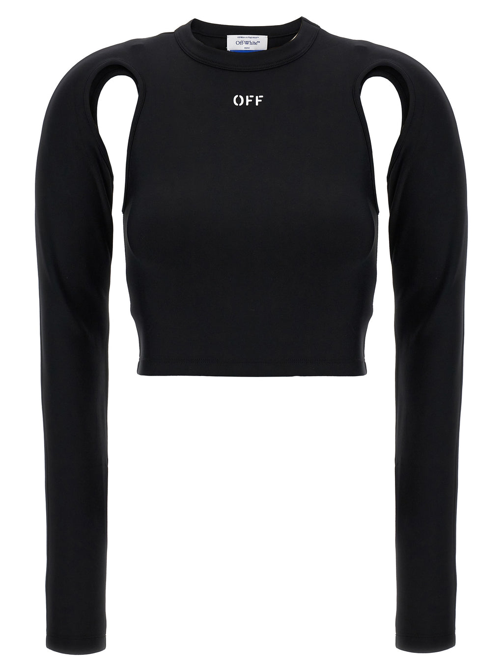 Off-White Black Polyamide Long Sleeve T-Shirt