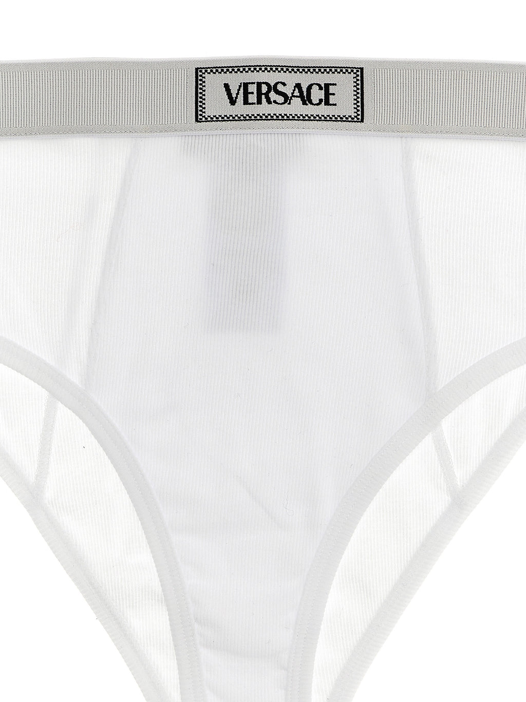 Versace White Cotton Briefs